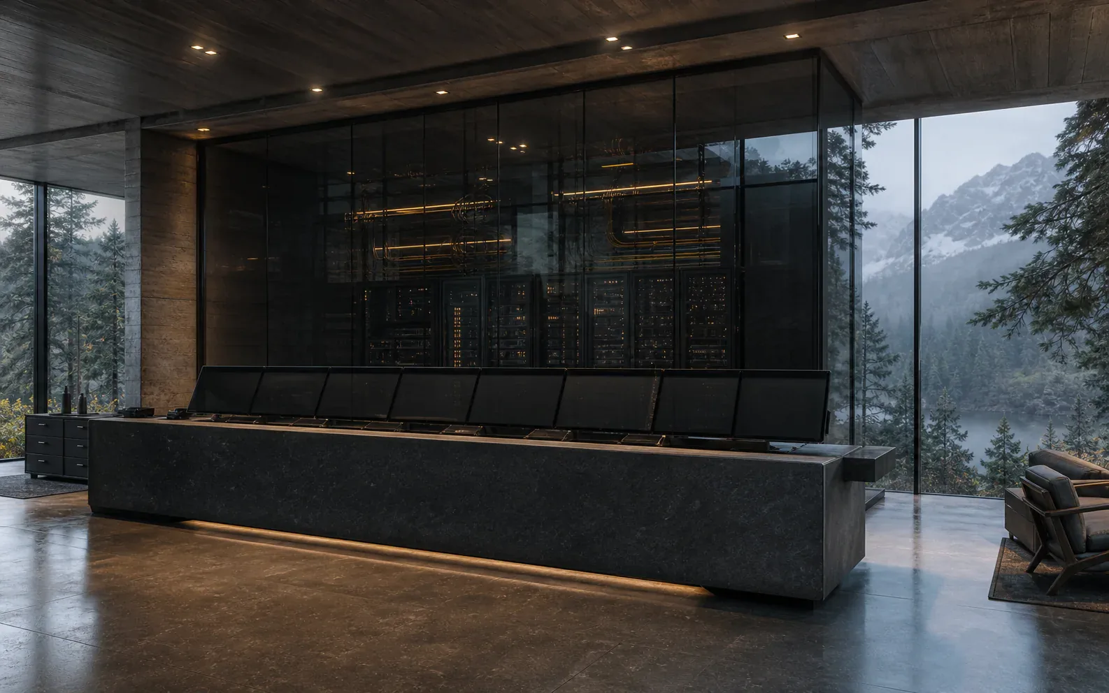 A quiet AI infrastructure operations space